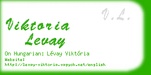 viktoria levay business card