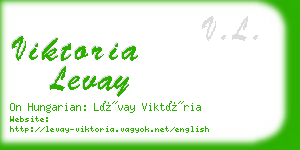 viktoria levay business card